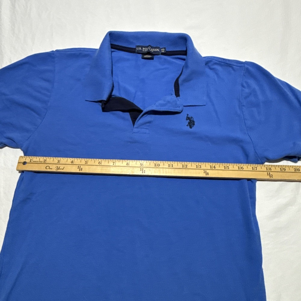 U.S. Polo Assn. Polo Shirt Boys XXL Blue Short Sleeve Cotton Casual Classic - Picture 5 of 9